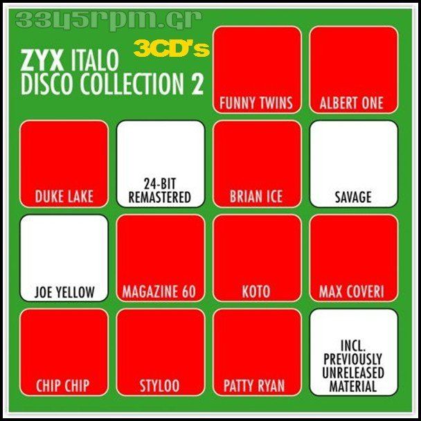 Zyx Italo Disco Collection 2 -  3CDs  ItaloDisco-3345rpm.gr