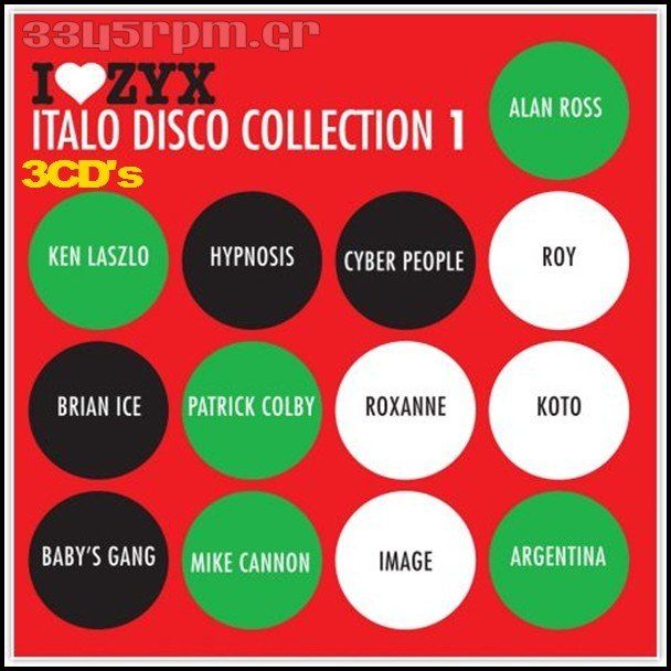 Zyx Italo Disco Collection 1 -  3CDs  ItaloDisco-3345rpm.gr