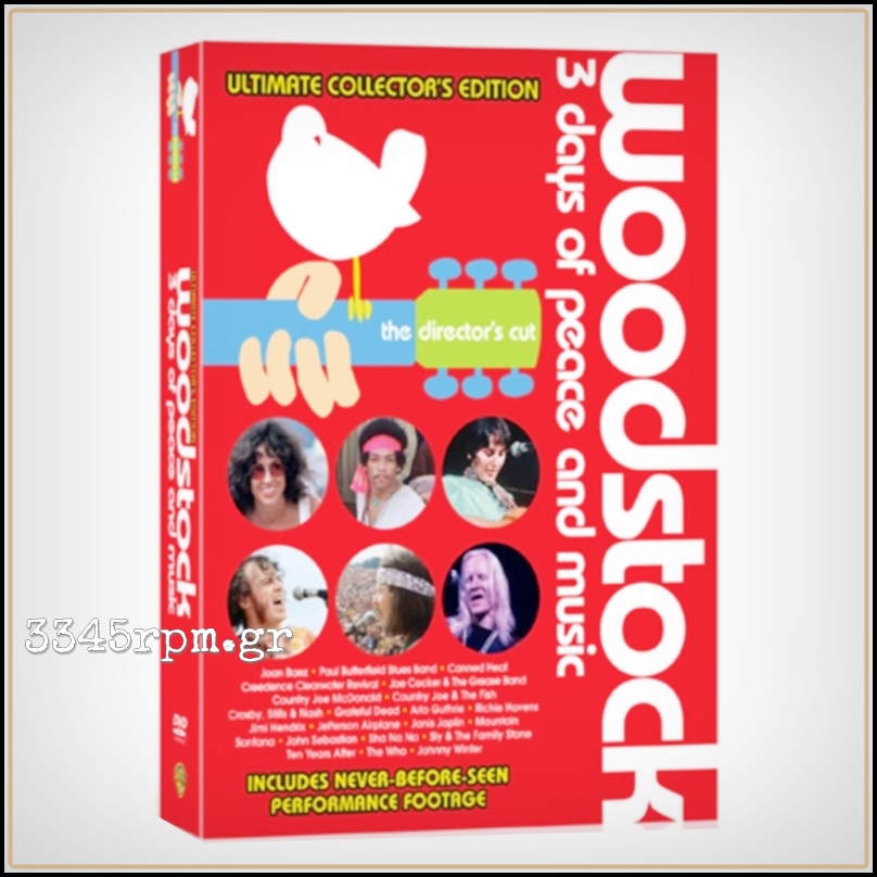 flota Artes literarias sacerdote Woodstock - 3 Days Of Peace And Music - 4 DVD Woodstock - 3 Days Of Peace